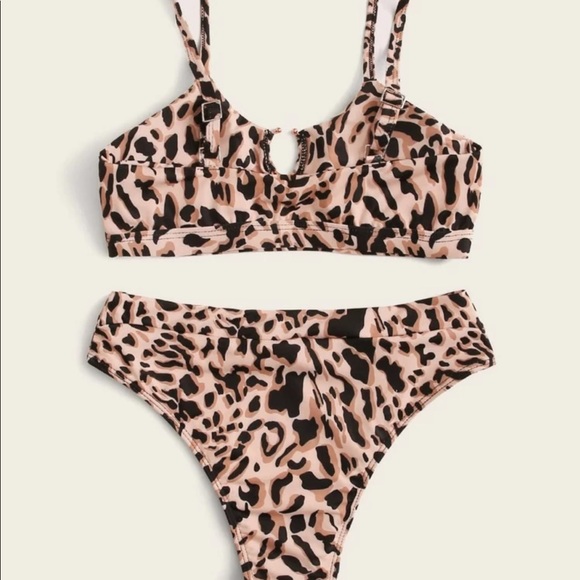 Leopard Bikini with High Waist Bottoms - Picture 2 of 6